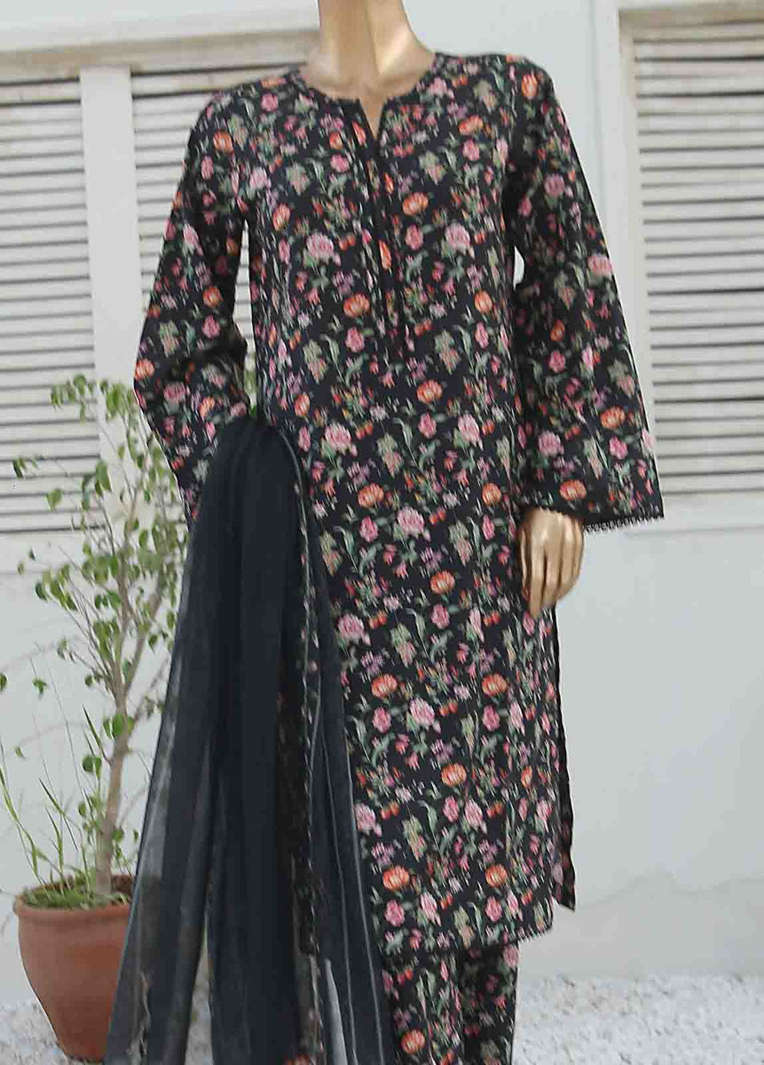 Printed cotton Aline three piece suit 💕 main image 1