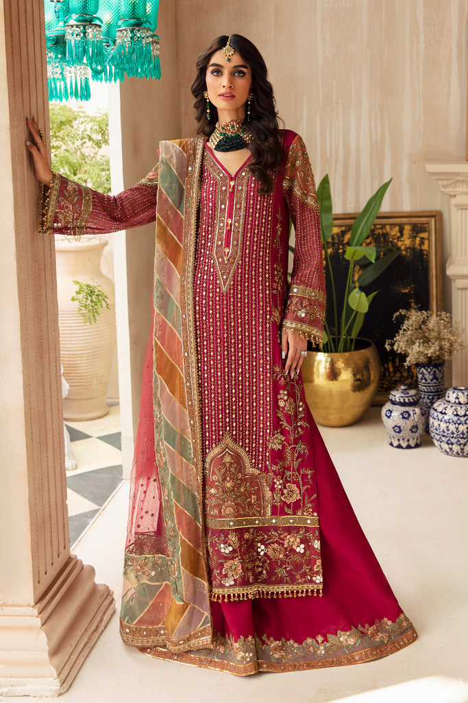 Charizma Elegance: Embroidered Chiffon 3pc Ensemble Charizma Elegance: Embroidered Chiffon 3pc Ensemble