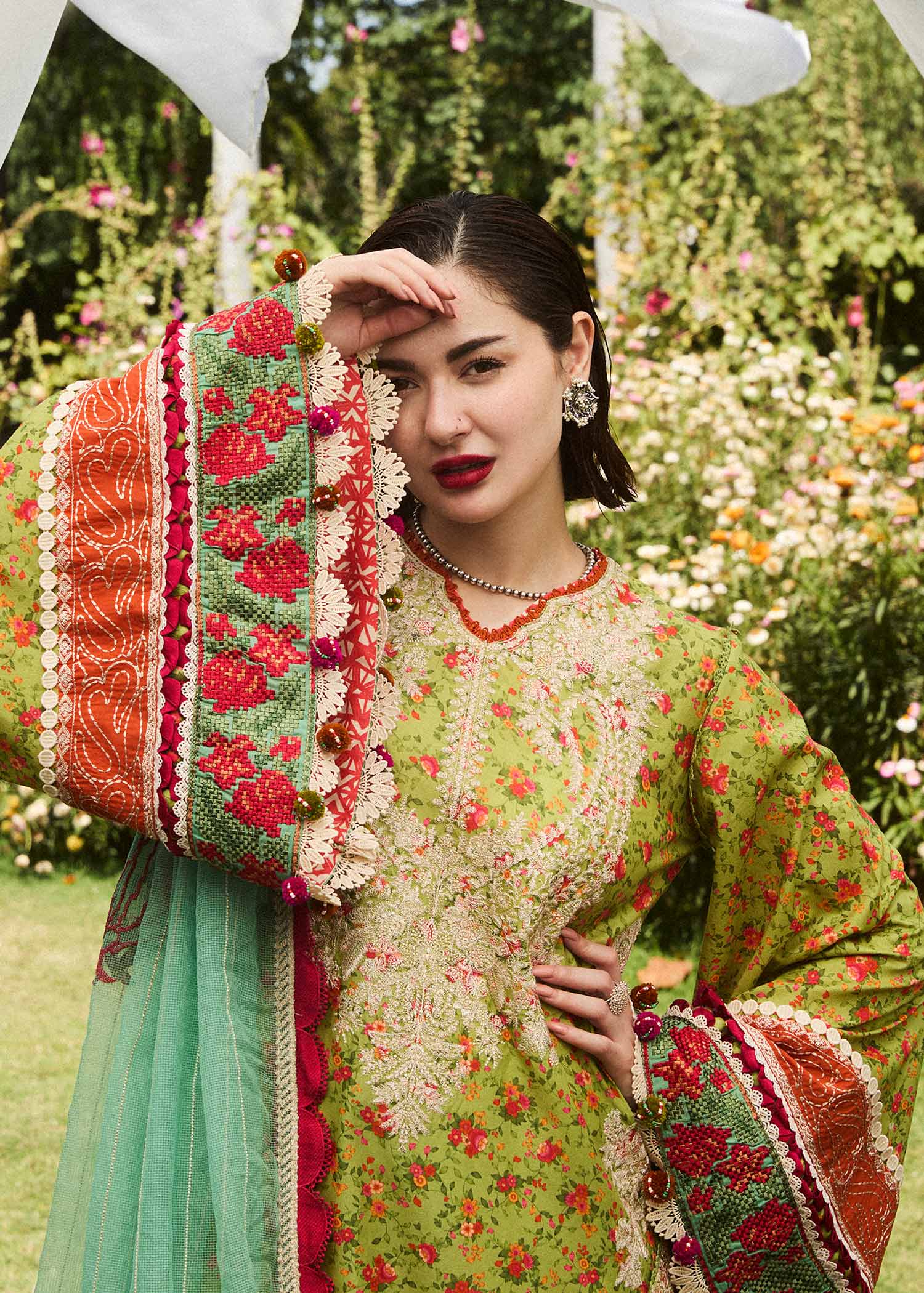 Hussain Rehar - Green Elegance Ensemble Hussain Rehar - Green Elegance Ensemble
